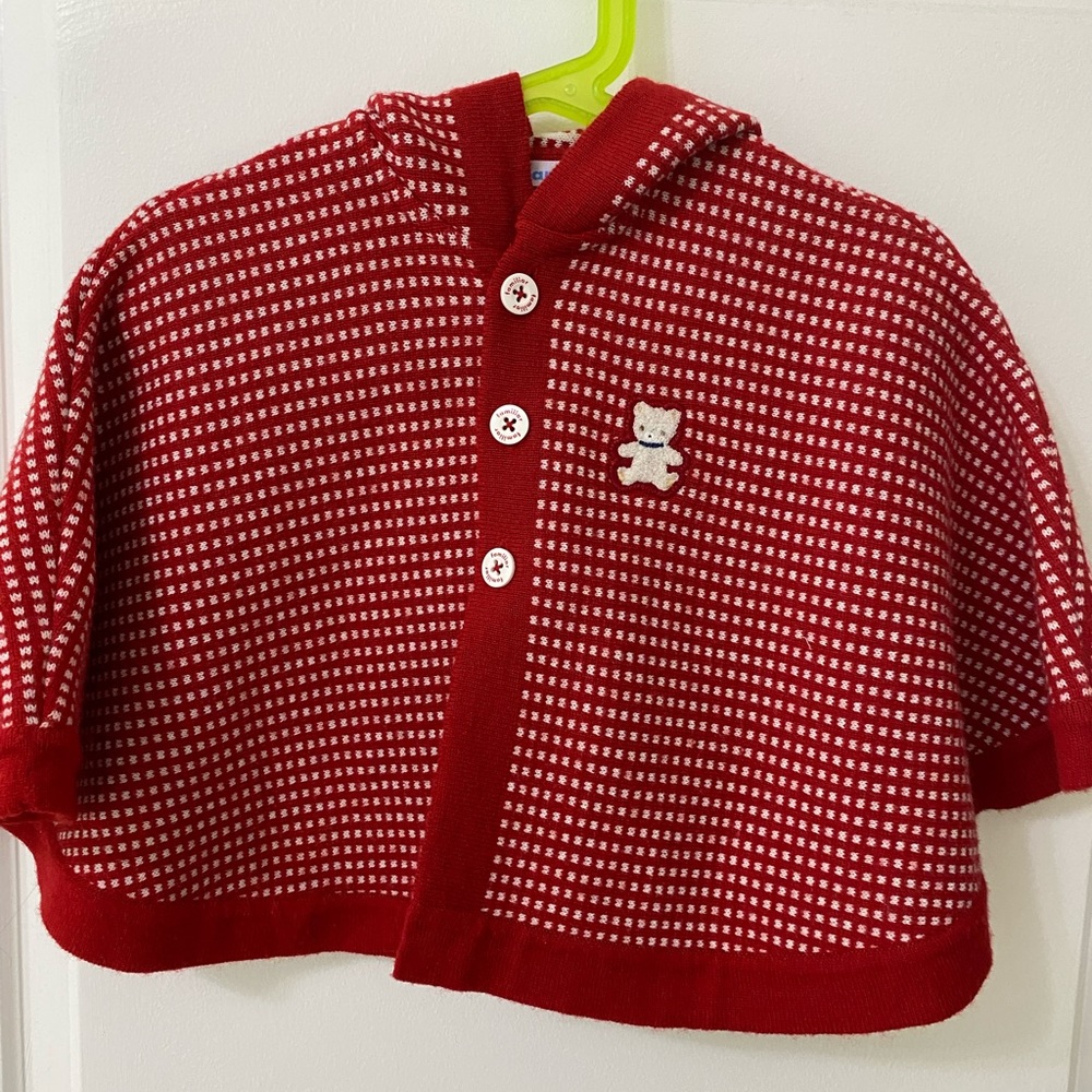 Familiar Knitted Cape 60-90cm (3month- 2T)